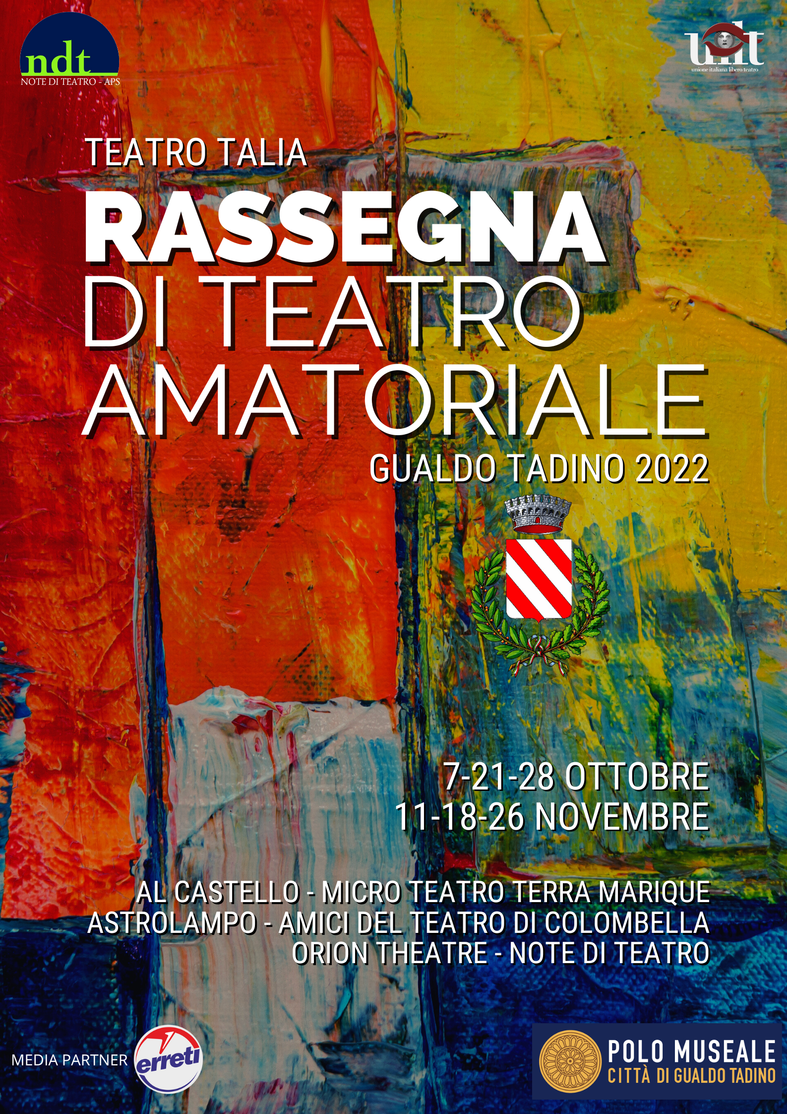 Presentata oggi in conferenza stampa la “RASSEGNA DI TEATRO AMATORIALE – Gualdo Tadino 2022”