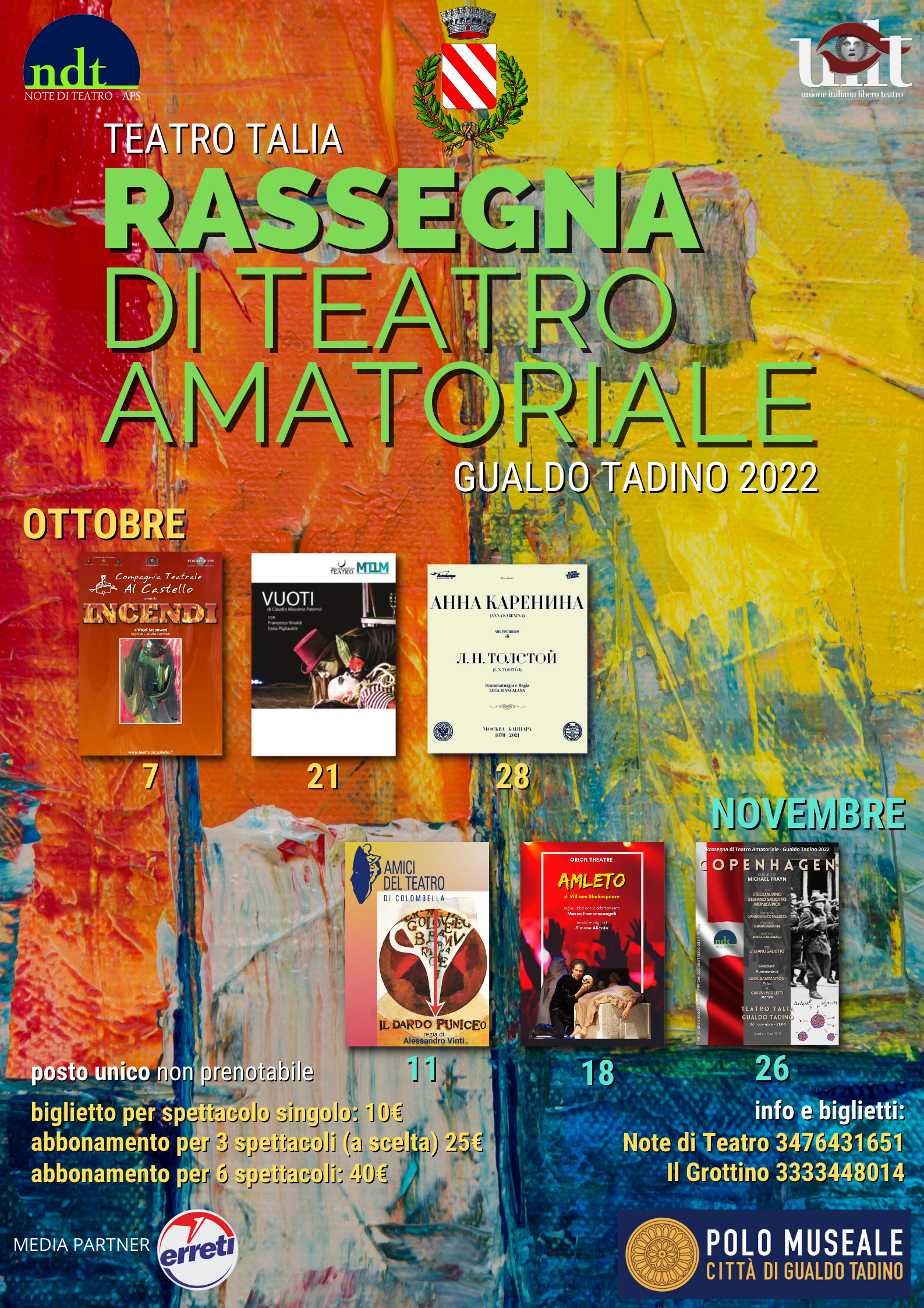 RASSEGNA DI TEATRO AMATORIALE – Gualdo Tadino 2022