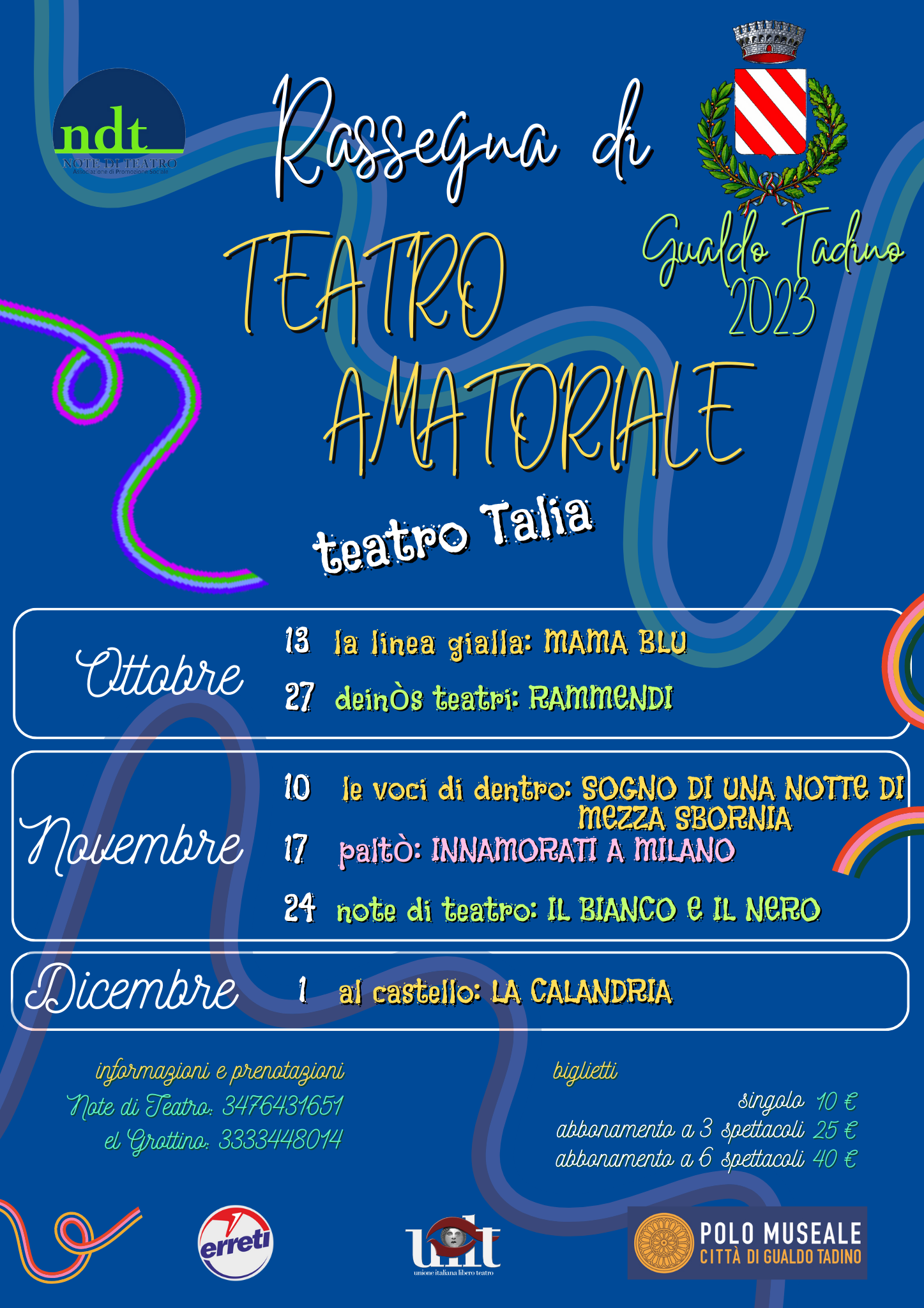 RASSEGNA DI TEATRO AMATORIALE – GUALDO TADINO 2023